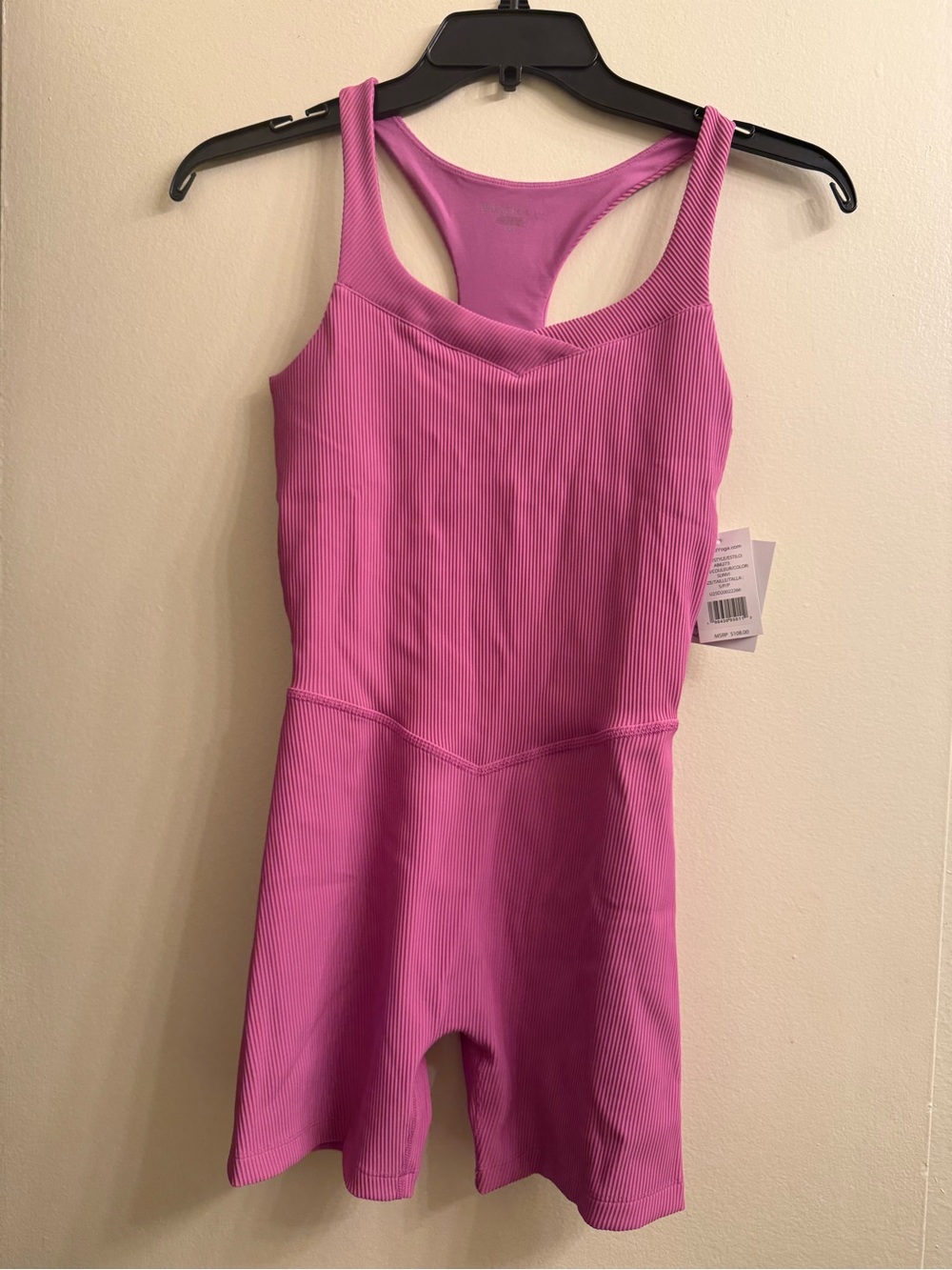 Beyond Yoga Routine Ribbed Biker Jumpsuit - Picture 3 of 5